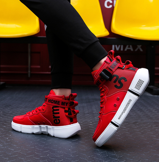 Zapatillas Deportivas Altas para Hombre Talla Grande Estilo Hip-Hop - Image 8
