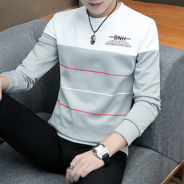 Camiseta Manga Larga Cuello Redondo para Hombre