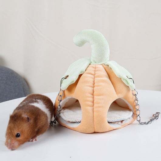 Nido Térmico de Algodón para Mascotas Pequeñas - Diseño Calabaza - Image 2