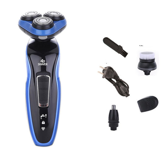 Afeitadora Eléctrica 4 en 1 con Triple Hoja y Recortadora Recargable para Hombre - Image 4
