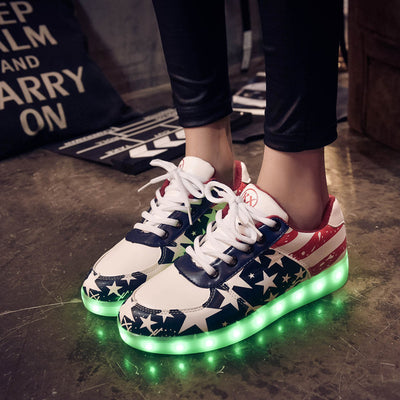 Zapatillas Luminosas para Parejas con Carga USB - Image 2