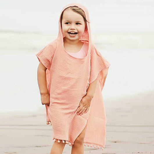 Capa Infantil Unisex de Colores Sólidos con Capucha - Estilo Europeo - Image 2