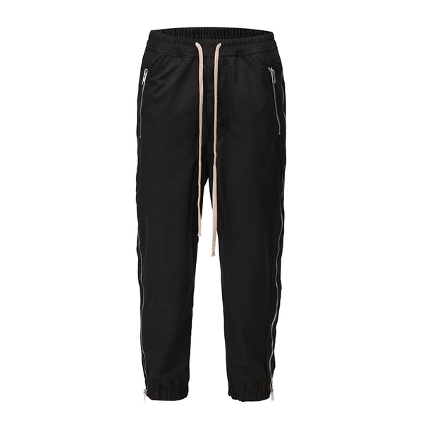 Pantalones Casuales con Cierre Lateral y Hebilla para Hombre
