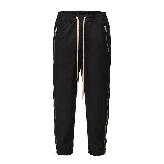 Pantalones Casuales con Cierre Lateral y Hebilla para Hombre