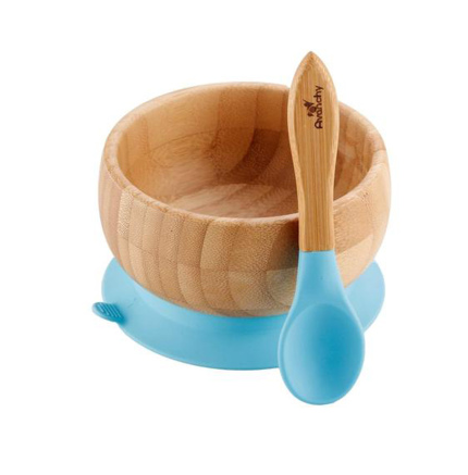 Set de Plato y Cuchara de Bambú Avanchy con Ventosa para Bebés - Image 2