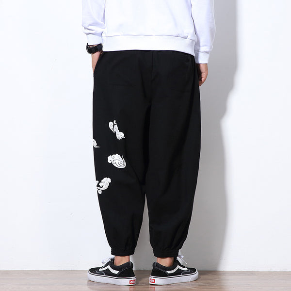 Pantalones Sueltos Casuales Xiangyun - Comodidad Asiática para Hombre