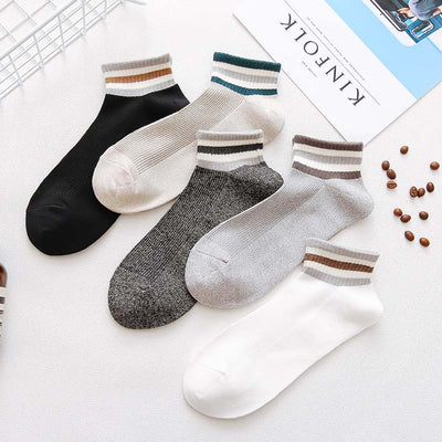 Calcetines Casuales de Algodón Transpirable para Hombre - Image 19