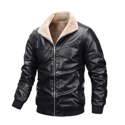 Chaqueta de Cuero para Hombre con Forro Polar - Image 5