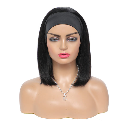 Peluca Bob Liso con Cinta Frontal en Cabello Humano - Image 2
