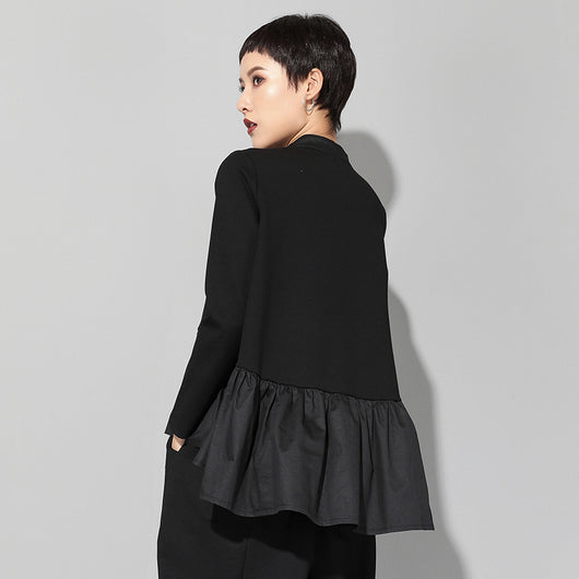 Blusa Entallada de Manga Larga con Patchwork para Bebé - Image 3