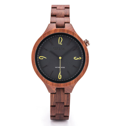 Reloj de Cuarzo Luminoso con Madera Natural - Image 27