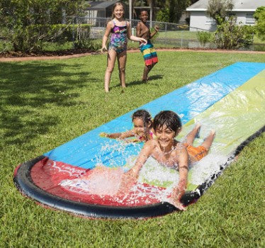 Cama de Agua Inflable para Tobogán Acuático Exterior