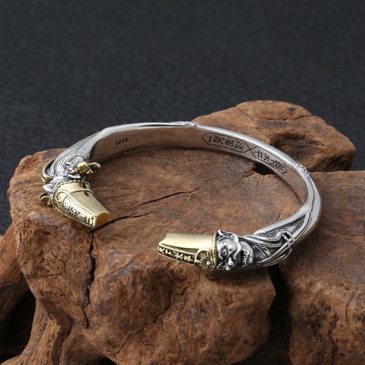 Pulsera de Plata Tailandesa Vintage para Hombre - Diseño Dominante - Image 2