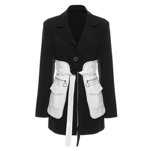 Traje Clásico Blanco y Negro - Image 24