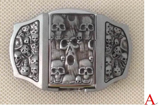 Hebilla de Cinturón Calavera 3D - Estilo Europeo y Americano