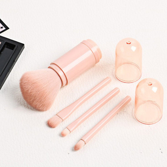 Set de 4 Brochas de Maquillaje Retráctiles Todo en Uno