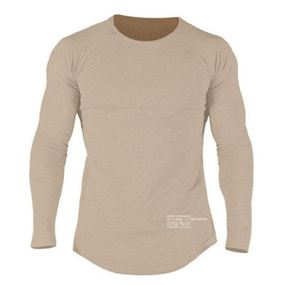 Camisetas de Manga Larga para Fitness Hombre