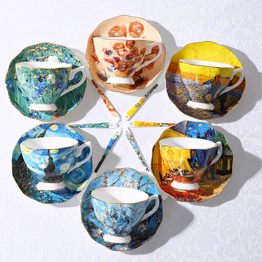 Taza de Café Cerámica de Lujo Estilo Europeo - Image 2
