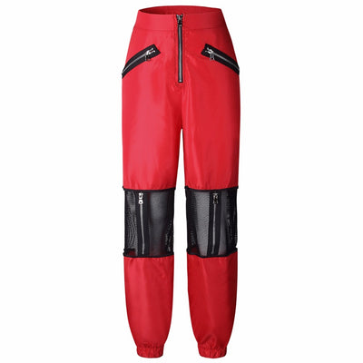 Pantalones Deportivos Mujer Malla Tendencia Primavera Verano con Cierre - Image 9