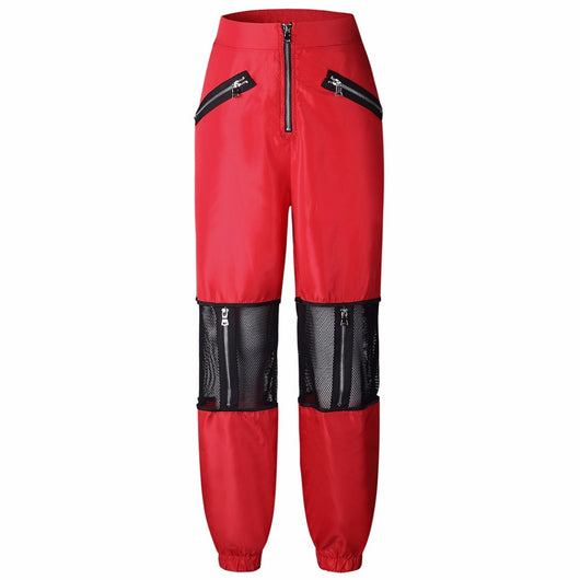 Pantalones Deportivos Mujer Malla Tendencia Primavera Verano con Cierre - Image 9
