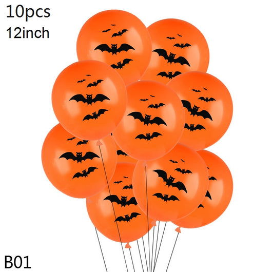 Juego de 10 Globos de Látex con Diseños de Halloween - Image 11