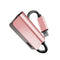 Flash To 3.5 Mm Splitter AUX Adapter Headphone Rose Dorado