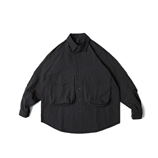 Camisa Impermeable de Bolsillos Amplios - Colores Sólidos Primavera - Image 4