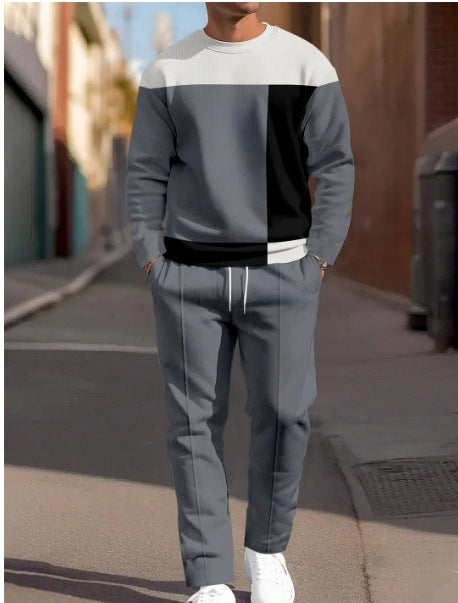 Traje de Cuello Redondo con Estampado Fashion Line para Hombre - Image 14