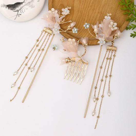 Set Completo de Accesorios para el Cabello con Horquillas y Borlas Decorativas - Image 3