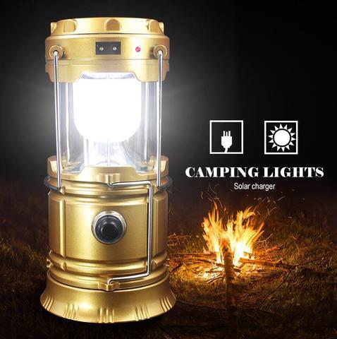 Linterna Solar LED para Camping y Emergencias