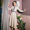 Vestido Retro Republic con Combinación de Colores