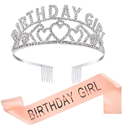 Corona Diamante Brillante para Fiesta de Cumpleaños - Set de Diadema Decorativa para Prom - Image 15