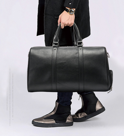 Bolsa de Viaje de Cuero Premium con Compartimento de Zapatos y Bandolera - Image 7