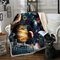 Manta Polar de Perezoso Cartoon Universo Espacio Exterior Sherpa Fleece