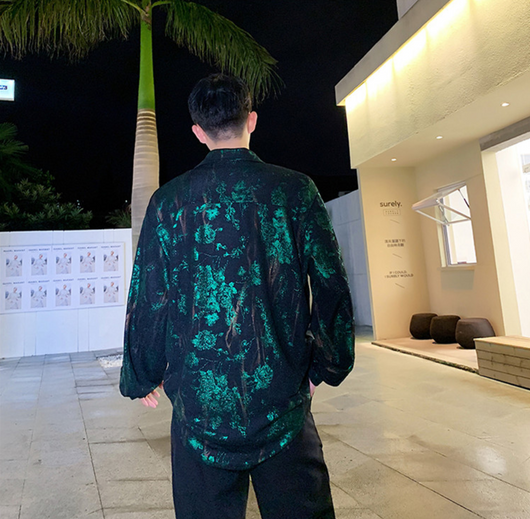 Camisa Floral Hip Hop Streetwear para Hombre - Image 4