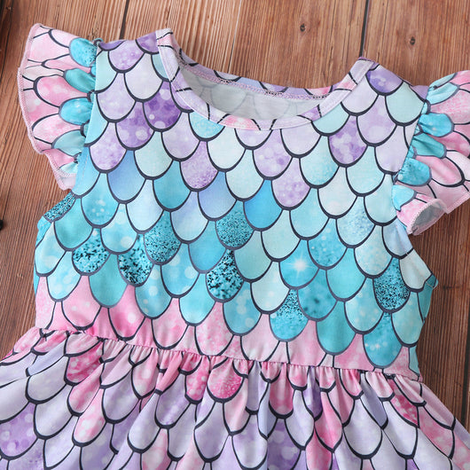 Vestido Estampado Escamas de Pez - Image 4
