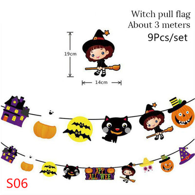 Guirnalda de Banderines con Diseños de Halloween — 3 m - Image 4