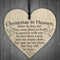Love 8th wooden crafts heart-shaped wood piece home Christmas tree decorations Pequeño pendant No. 8 love
