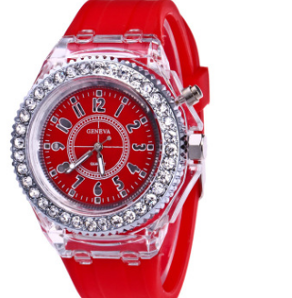 Reloj LED Luminoso Geneva para Mujer con Pulsera de Silicona - Image 11