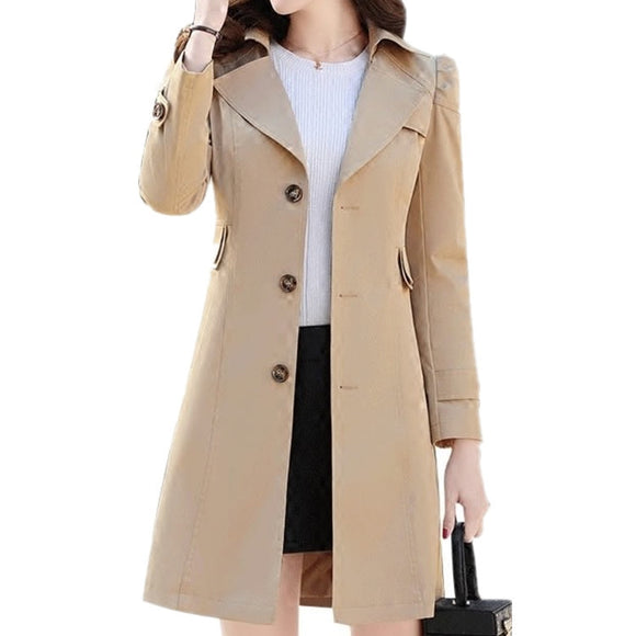 Abrigo Tipo Trench Slim Primavera Otoño