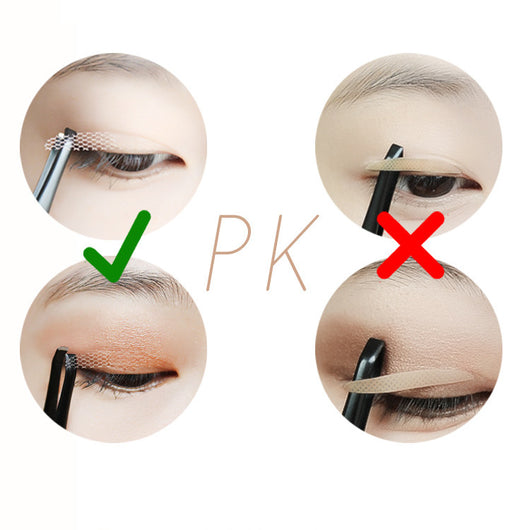 Parches de Párpado Doble Efecto Mate con Encaje - Image 2