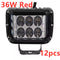 36 W Rojo 8 Piezas