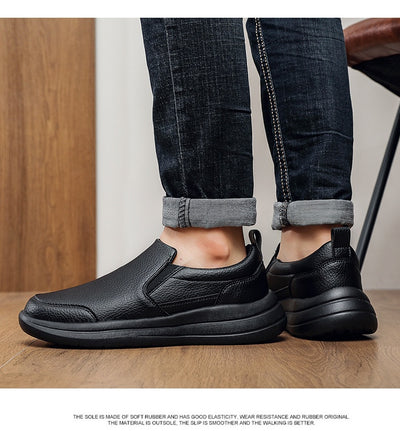 Zapatos de Cuero Ligero Premium para Hombre - Comodidad Casual Elegante - Image 24