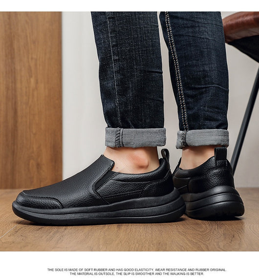 Zapatos de Cuero Ligero Premium para Hombre - Comodidad Casual Elegante - Image 24
