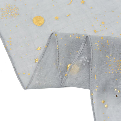 Bufanda Mujer Cielo Estrellado con Efecto Bronce - Poliéster y Algodón - Image 22