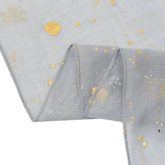 Bufanda Mujer Cielo Estrellado con Efecto Bronce - Poliéster y Algodón - Image 22