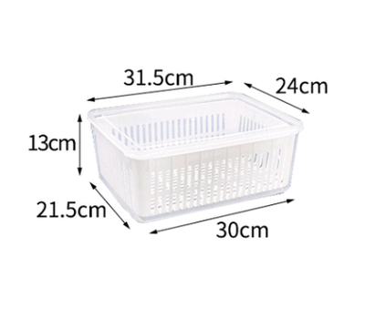 Contenedor de Almacenamiento de Frutas y Verduras con Drenaje para Refrigerador - Image 5