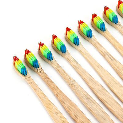 Cepillo de Dientes de Bambú Arcoíris - Ecológico y Colorido