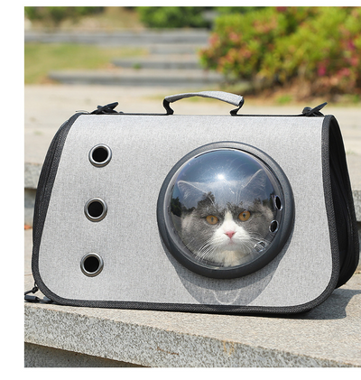 Bolsa Transportadora Plegable de Lino para Mascotas - Image 8