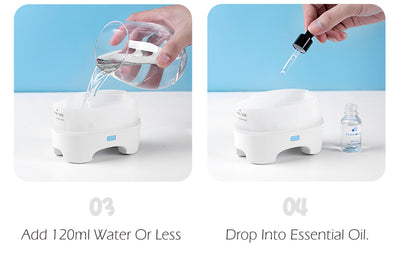 Pink elephant-shaped ultrasonic aromatherapy machine with a subtle light band and trunk-like mist outlet. - Image 10